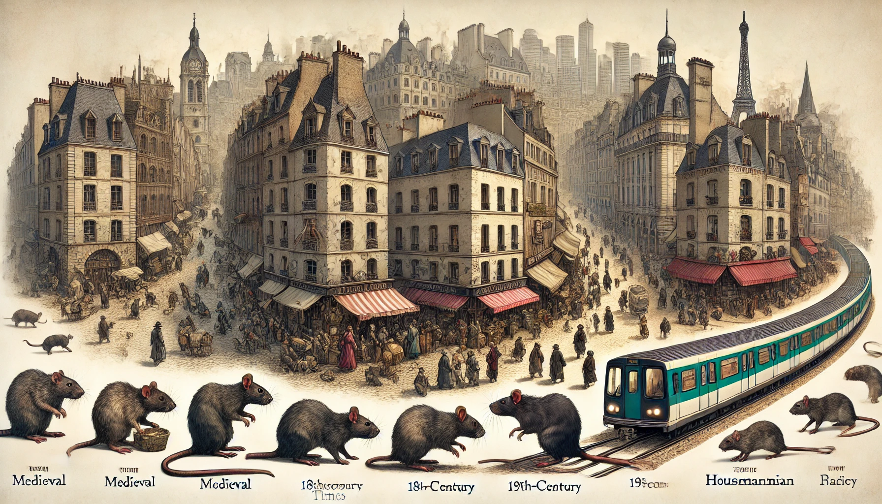 L’histoire fascinante des rats à Paris : Origines, prolifération et cohabitation aujourd’hui