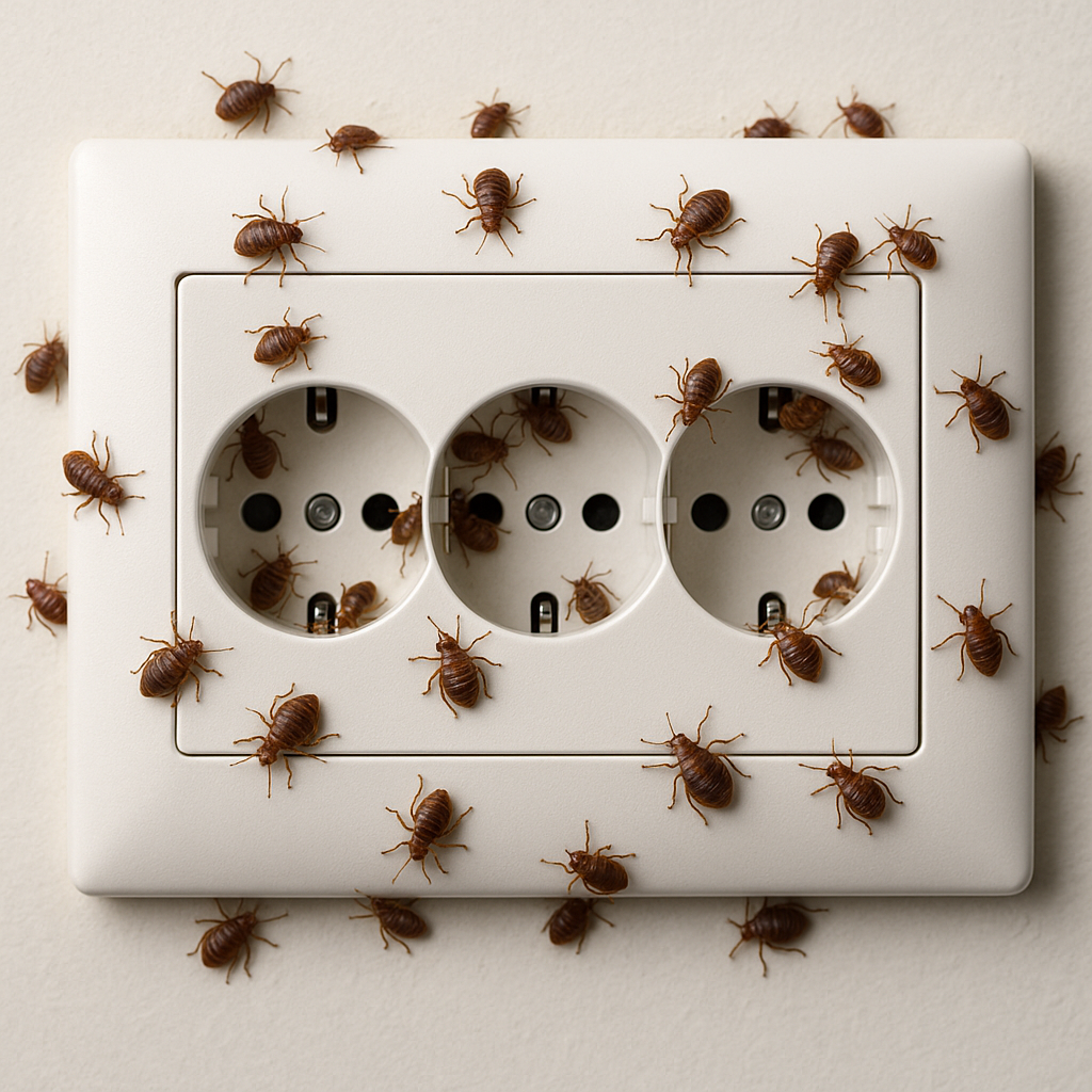 Est-ce que les punaises de lit vont dans les prises électriques ?